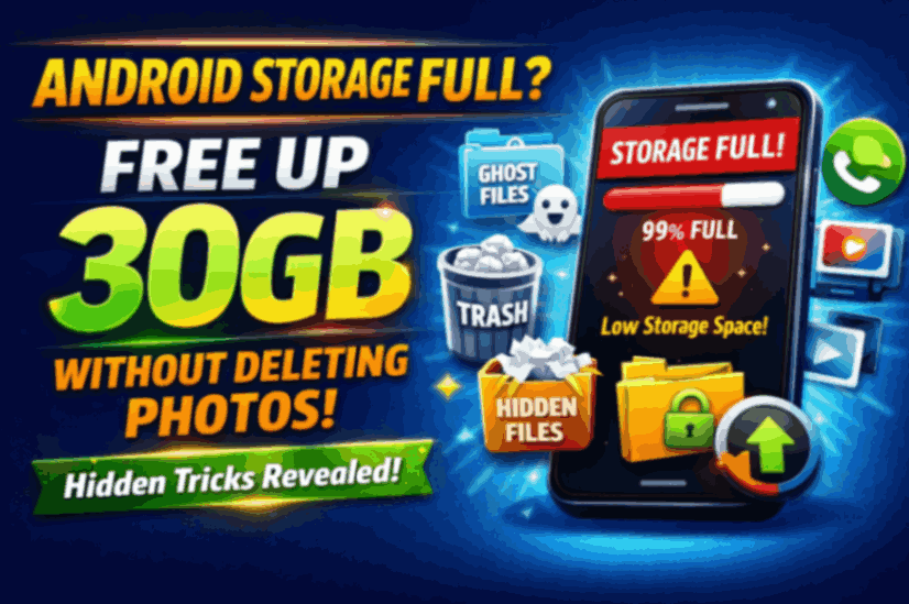 Android Storage Full? Recover Up to 30GB Without Deleting Photos Using These Hidden Tricks